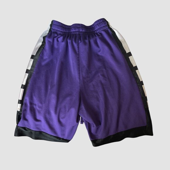 Nike Elite Stripe Dri-Fit Basketball Shorts Court Purple/Black/White Men's Small - Picture 4 of 5